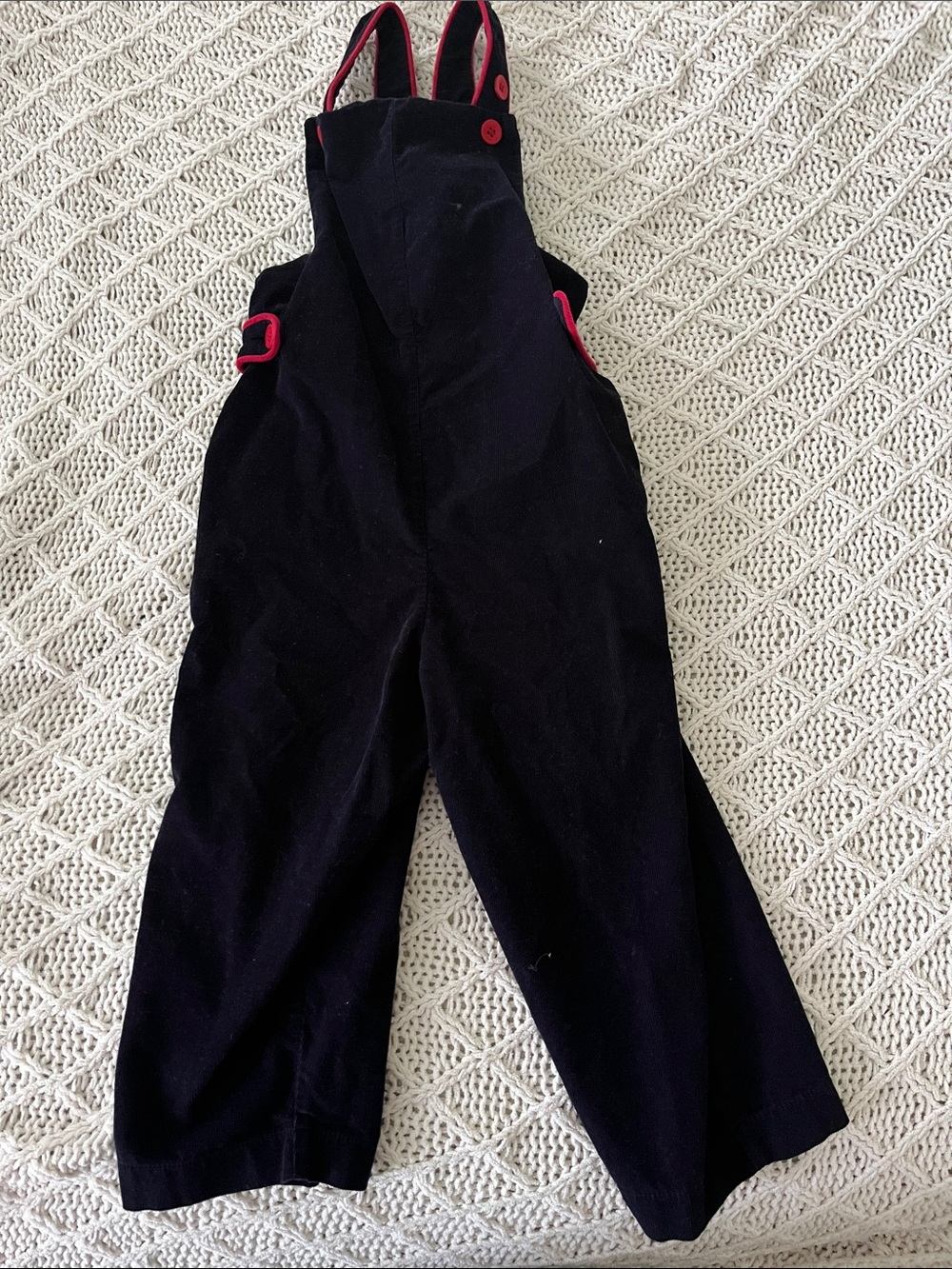 bella bliss Black Overalls with Pink Trim